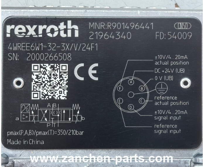 Rexroth R901496441 Proportional Directional Valve 4WREE6W1-32-3X/V/24F1